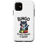 Carcasa para iPhone 11 Cat Bingo Porque el Asesinato está Mal
