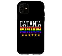 Carcasa para iPhone 11 Catania Pride Italy Gay Lesbianas Queer LGBT Rainbow Flag