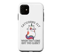 Carcasa para iPhone 11 Caticorns Fly When They Sale The Closet Cat Unicorn Fun