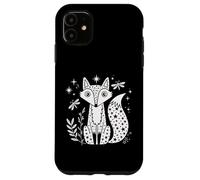 Carcasa para iPhone 11 Celestial Fox Stars Night Dragonfly Nature Woodland Graphic