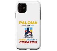 Carcasa para iPhone 11 Centro Democrático Paloma 2026 Orden Firmeza y Corazón