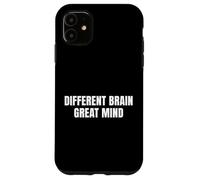 Carcasa para iPhone 11 Cerebro Diferente Gran Mente Neurodiversidad Conciencia Hombres Niños