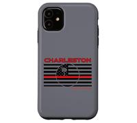 Carcasa para iPhone 11 Charleston County South Carolina - Bandera de línea roja Delgada