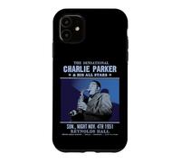Carcasa para iPhone 11 Charlie Parker Reynolds Hall Filadelfia 1951 Azul Foto