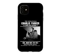 Carcasa para iPhone 11 Charlie Parker Reynolds Hall Filadelfia 1951 Escala de Grises