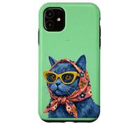 Carcasa para iPhone 11 Chartreux Fashion Cats - Portada de Revista, diseño de Gatos