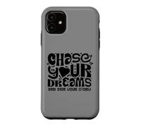 Carcasa para iPhone 11 Chase Your Dreams, White/Black