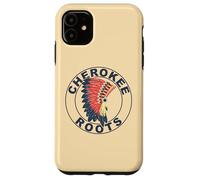Carcasa para iPhone 11 Cherokee Roots Peoples Tocado Tribu Nativa Americana