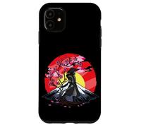 Carcasa para iPhone 11 Cherry Blossom Fighter Fujuyama Sunset Japanese Samurai
