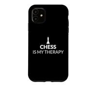Carcasa para iPhone 11 Chess Is My Therapy Funny Chess Lover Juego de Mesa de Estrategia