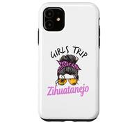 Carcasa para iPhone 11 Chicas a Juego Viaje Zihuatanejo México moño desordenado