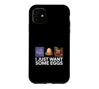 Carcasa para iPhone 11 Chicken Farmer I Just Want Some Eggs