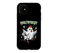 Carcasa para iPhone 11 Chicken Ghost Poultrygeist Halloween Costume Farmer
