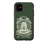 Carcasa para iPhone 11 Chill by Nature Cottagecore Frog Meditation Vintage Badge