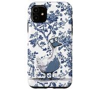 Carcasa para iPhone 11 Chinoiserie Floral Azul Supercute Wildflowers Nerd Goose