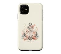 Carcasa para iPhone 11 Christian Hope Anchors The Soul Hebreos 6 19 Versículo de la Biblia