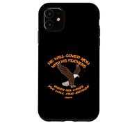 Carcasa para iPhone 11 Christian Salmo 91 Protección del Águila Inspiradora