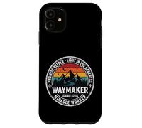 Carcasa para iPhone 11 Christian Waymaker Promise Keeper Isaías 42:16 Diseño Retro