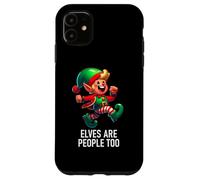 Carcasa para iPhone 11 Christmas Xmas Elves Are People Too Funny North Pole Design
