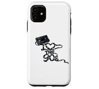 Carcasa para iPhone 11 Cinta Adhesiva Suelta con Texto «I Heart The 90s Movie Store Rent»