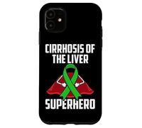 Carcasa para iPhone 11 Cirrosis of The Liver Superhero Teal Ribbon
