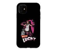 Carcasa para iPhone 11 Cita de Rocky Horror Show Magenta Todos Tenemos Suerte