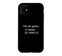 Carcasa para iPhone 11 Cita Divertida de Tai Chi. Humor de Tai Chi para Principiantes de Tai Chi