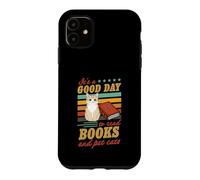 Carcasa para iPhone 11 Cita literaria It's A Good Day To Read Books and Pet Cats