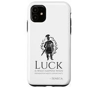 Carcasa para iPhone 11 Cita Motivacional de Séneca sobre la Suerte filosofía Romana Antigua