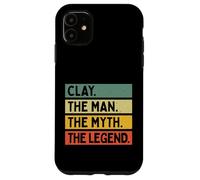 Carcasa para iPhone 11 Clay The Man The Myth The Legend - Cita Personalizada Divertida