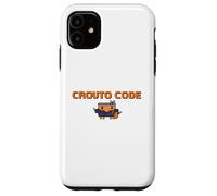 Carcasa para iPhone 11 【Code DE CROUTO】 Herramienta de Ilustración de AI Agente de IA Ejecución Binario Hacker Dot Gake GPT