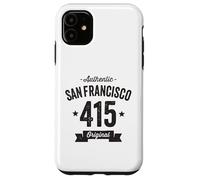 Carcasa para iPhone 11 Código de área 415 San Francisco Envejecido auténtico