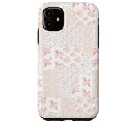 Carcasa para iPhone 11 Colcha de Encaje Collage Floral Patchwork Girly Coquette Romántico