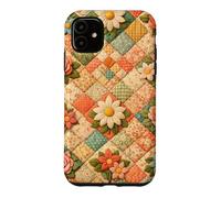 Carcasa para iPhone 11 Colcha Vintage Floral Patchwork Cottagecore Abuela Encantador