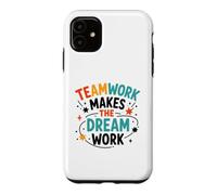 Carcasa para iPhone 11 Collaboration Motivation Teamwork Makes The Dream Work