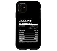 Carcasa para iPhone 11 Collins Datos de Nutrición Nombre Gracioso