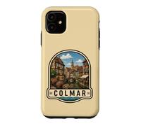 Carcasa para iPhone 11 Colmar Francia Vintage Canal Town Design