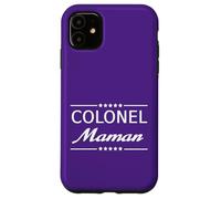 Carcasa para iPhone 11 Colonel Maman Femme Militaire Humour Mère Obéir Discipline