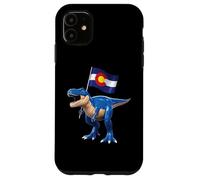 Carcasa para iPhone 11 Colorado Dinosaur T-Rex Denver Flag Boulder Ski Hombres Mujeres