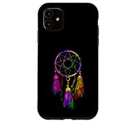 Carcasa para iPhone 11 Colorful Dreamcatcher Feathers Native Tribal