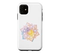 Carcasa para iPhone 11 Colorful Floral Mandala Sacred Fractal Geometry Good Vibe