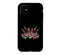 Carcasa para iPhone 11 Colorido Ajedrez Arte Remolino