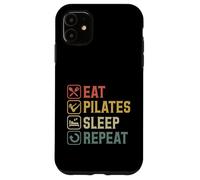 Carcasa para iPhone 11 Comer Pilates Dormir Repetir