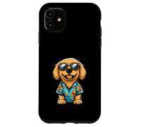 Carcasa para iPhone 11 Cómic Genial de Golden Retriever Dog Summer Vibes