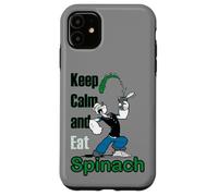 Carcasa para iPhone 11 Cómic Retro de Popeye The Sailor Man Keep Calm & Eat Spinach