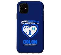 Carcasa para iPhone 11 Concienciación sobre el cáncer de Colon I Wear Blue for My Brother in Law
