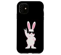Carcasa para iPhone 11 Cool Bunny Rock On Funny Rabbit - Gafas de Sol