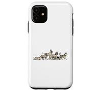 Carcasa para iPhone 11 Corgi de Estilo Retro para Perros, Boxeador, Husky, Chihuahua Basset Hound