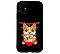 Carcasa para iPhone 11 Corgi-Dog - Cuenco de Sopa de Fideos Ramen Pho Japón Kawaii