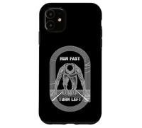 Carcasa para iPhone 11 Corre rápido, Gira a la Izquierda, Corredor de Atletismo, Sprinter Man